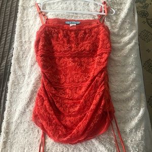 Fiery Red Party Top